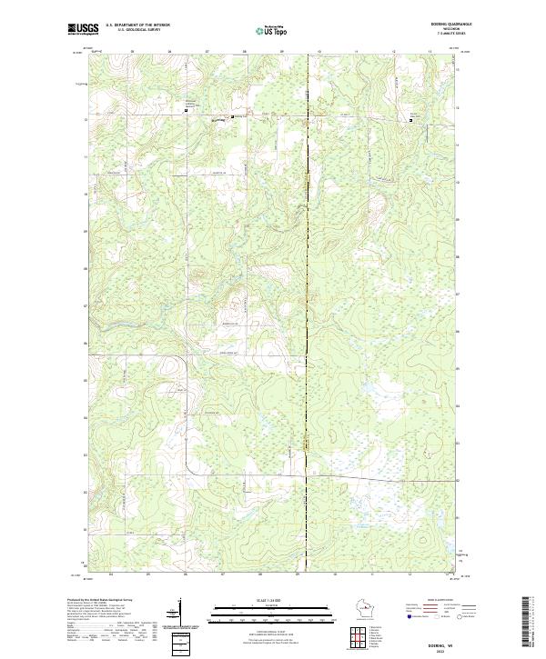 Doering, WI — USGS 7.5-minute topo (2022)
