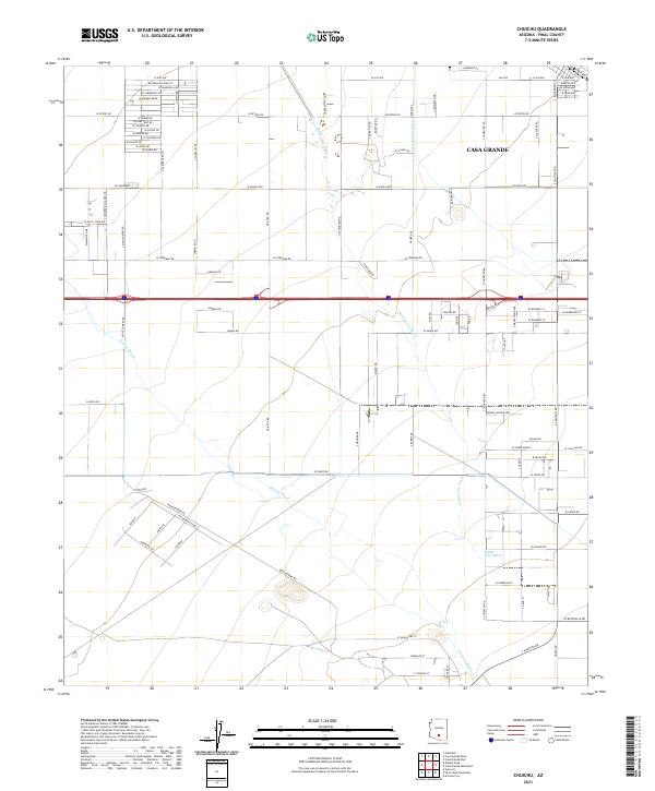 Chuichu, AZ — USGS 7.5-minute topo (2021)
