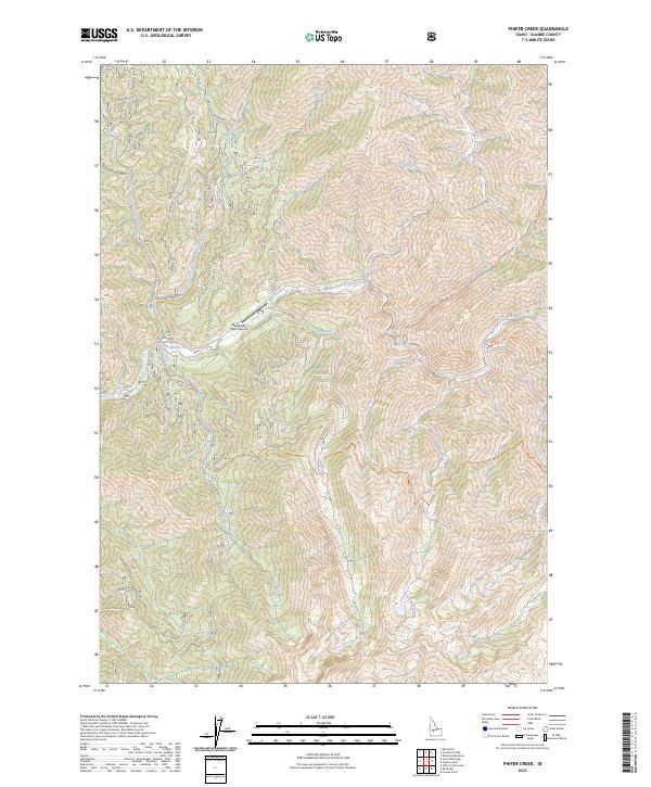 Phifer Creek, ID — USGS 7.5-minute topo (2023)
