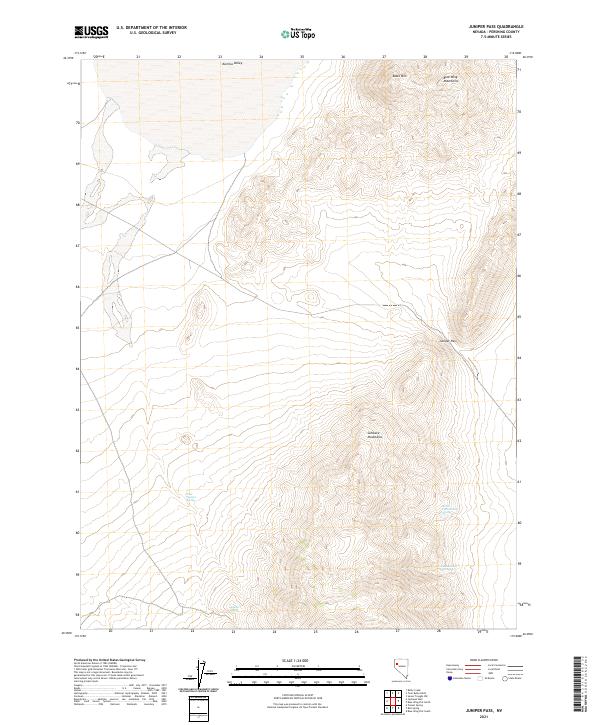 Juniper Pass, NV — USGS 7.5-minute topo (2021)