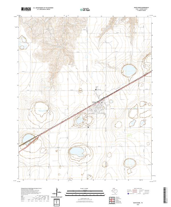 White Deer, TX — USGS 7.5-minute topo (2022)