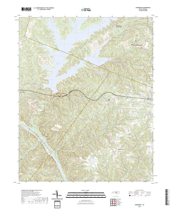 Cokesbury, NC — USGS 7.5-minute topo (2022)