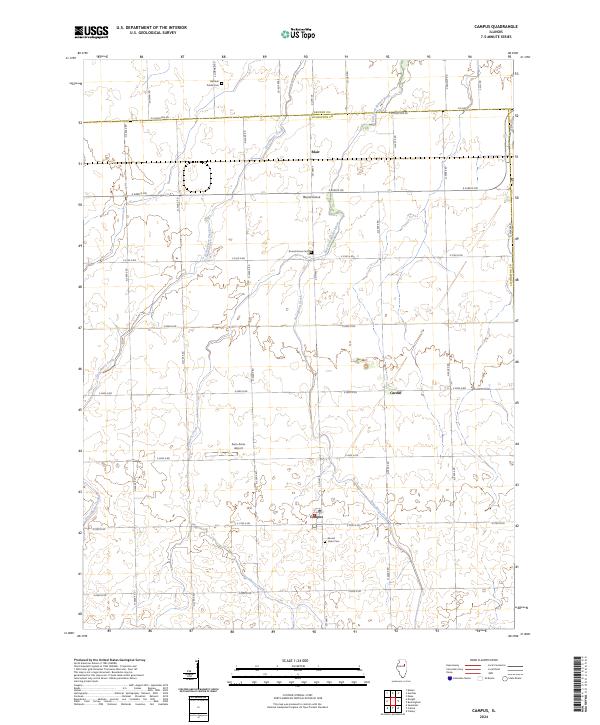 Campus, IL — USGS 7.5-minute topo (2024)