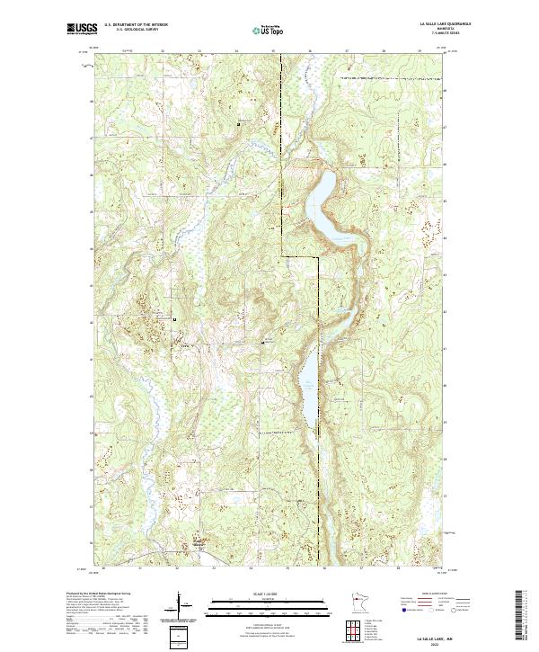 La Salle Lake, MN — USGS 7.5-minute topo (2022)