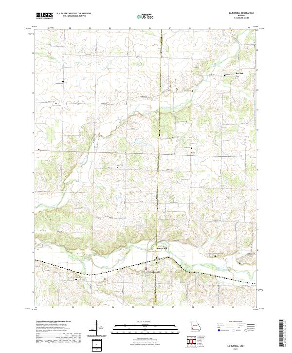 La Russell, MO — USGS 7.5-minute topo (2021)