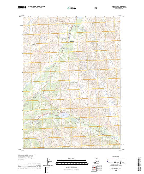 Seward C-7 SW, AK — USGS 7.5-minute topo (2023)