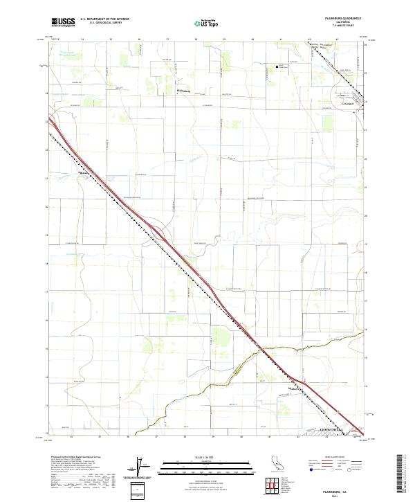 Plainsburg, CA — USGS 7.5-minute topo (2021)