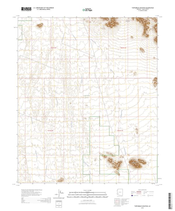 Turtleback Mountain, AZ — USGS 7.5-minute topo (2026)