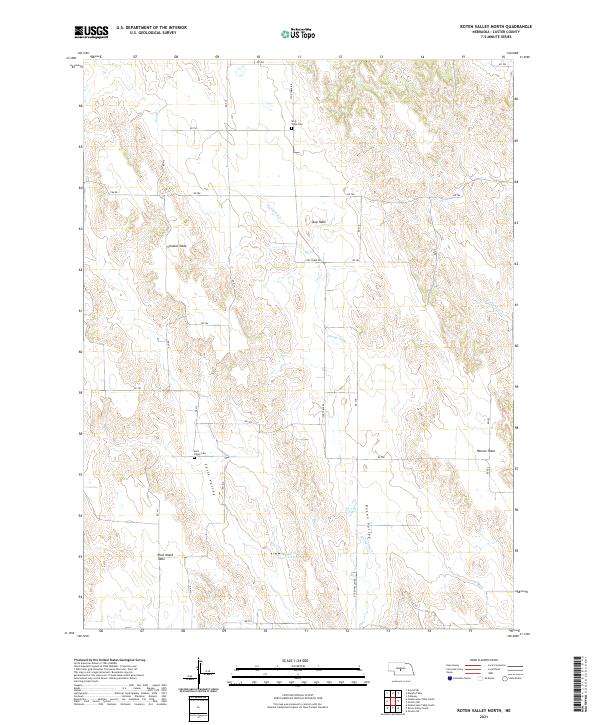 Roten Valley North, NE — USGS 7.5-minute topo (2021)