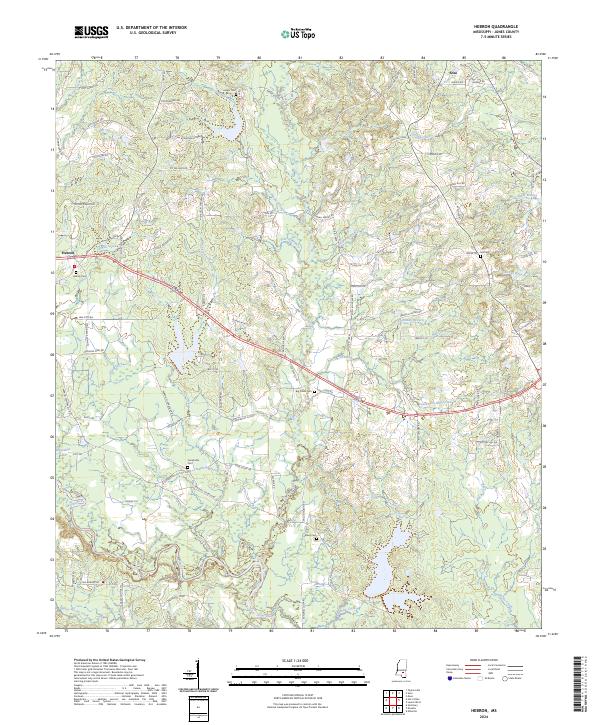 Hebron, MS — USGS 7.5-minute topo (2024)