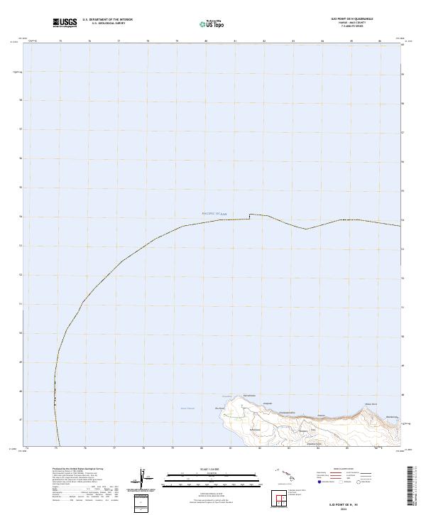 Ilio Point OE N, HI — USGS 7.5-minute topo (2024)