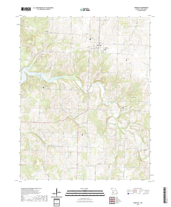 Dadeville, MO — USGS 7.5-minute topo (2021)