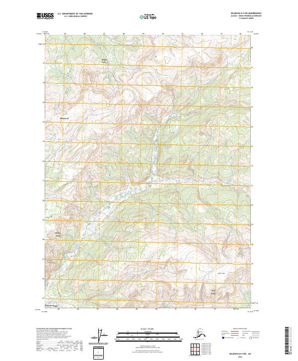 Seldovia D-4 SW, AK — USGS 7.5-minute topo (2024)