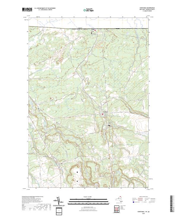 Constable, NY-QC — USGS 7.5-minute topo (2023)