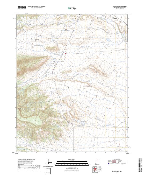 Coyote Mesa, NM — USGS 7.5-minute topo (2023)