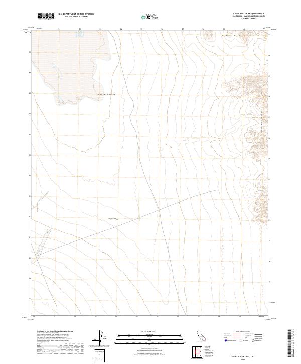 Cadiz Valley NE, CA — USGS 7.5-minute topo (2021)