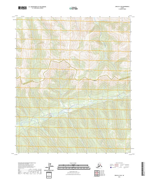Circle A-3 SW, AK — USGS 7.5-minute topo (2024)