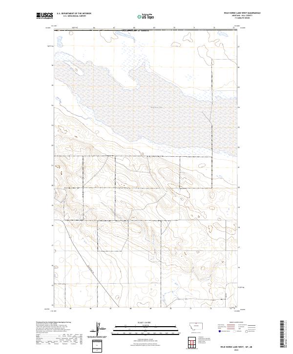 Wild Horse Lake West, MT-AB — USGS 7.5-minute topo (2024)