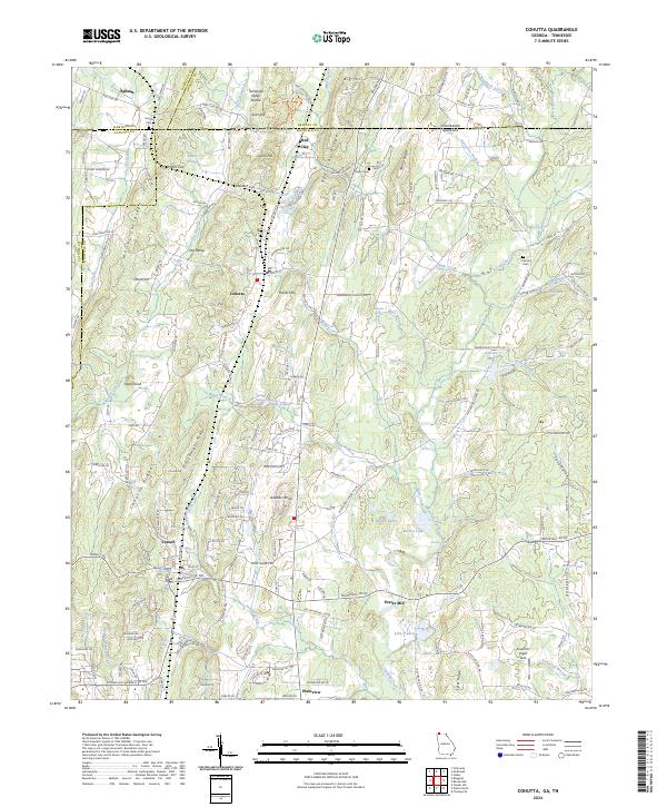 Cohutta, GA-TN — USGS 7.5-minute topo (2024)