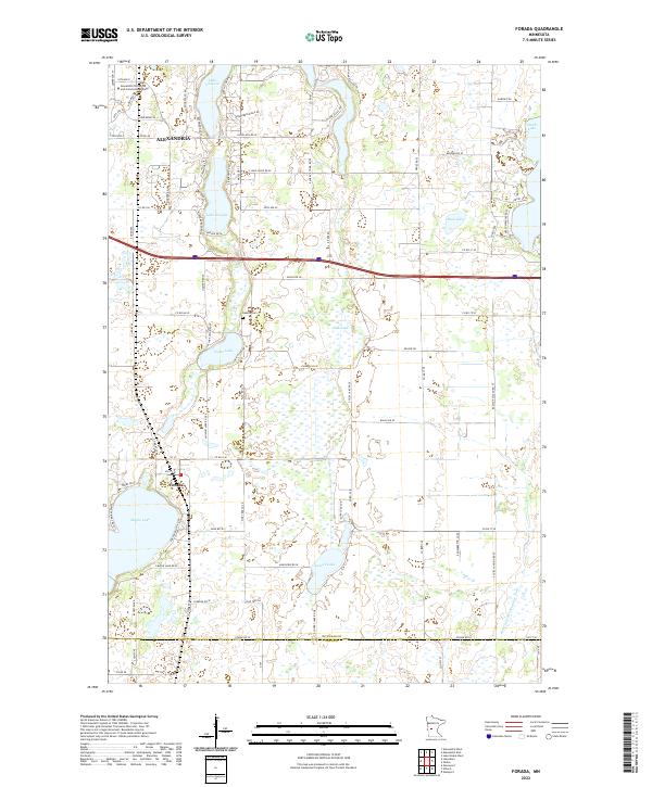 Forada, MN — USGS 7.5-minute topo (2022)