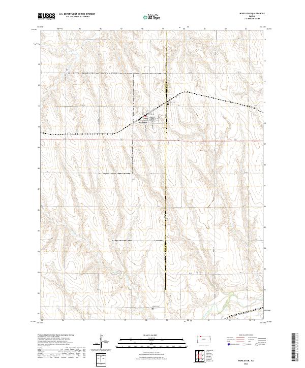 Norcatur, KS — USGS 7.5-minute topo (2022)
