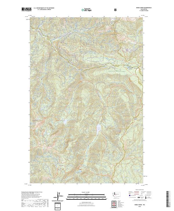Noble Knob, WA — USGS 7.5-minute topo (2023)