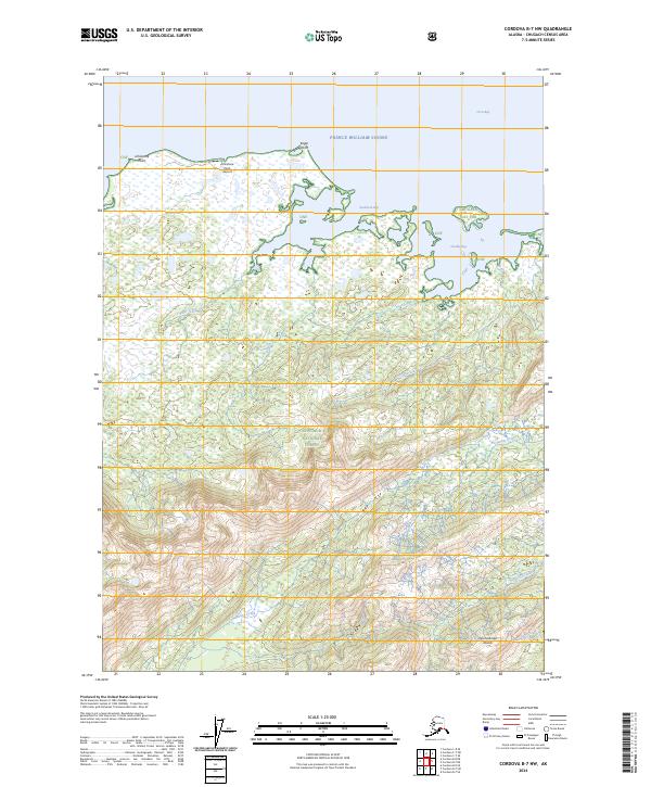 Cordova B-7 NW, AK — USGS 7.5-minute topo (2024)