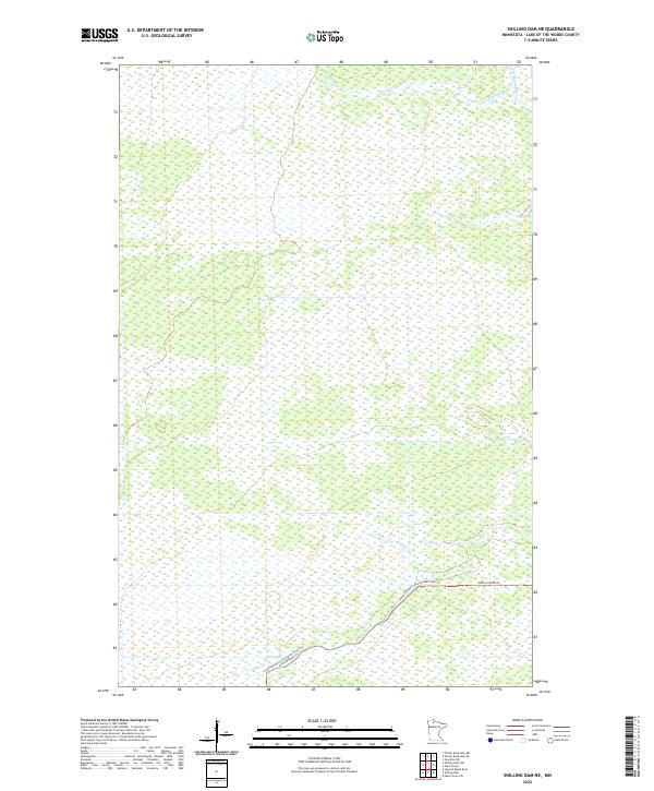 Shilling Dam NE, MN — USGS 7.5-minute topo (2022)