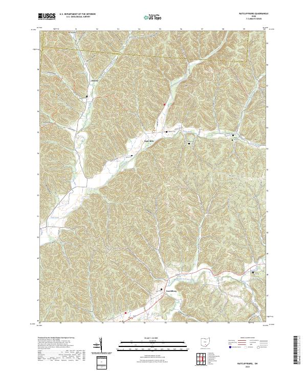 Ratcliffburg, OH — USGS 7.5-minute topo (2023)
