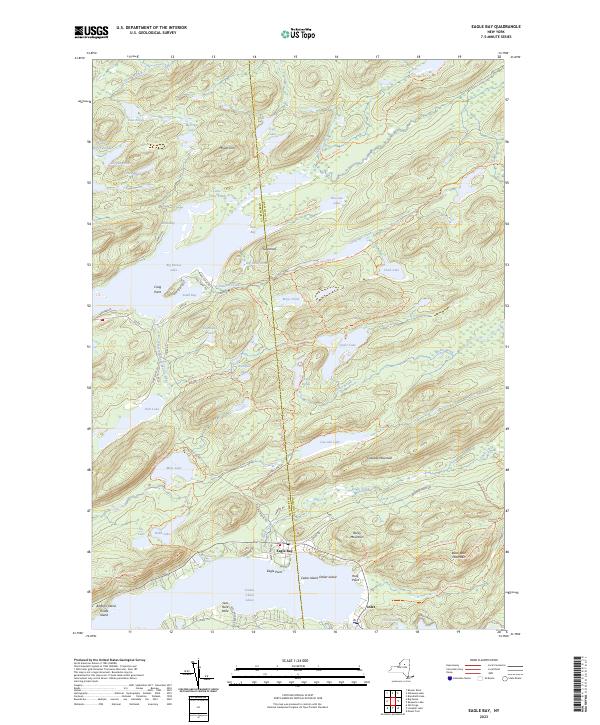 Eagle Bay, NY — USGS 7.5-minute topo (2023)