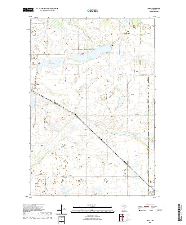 Sedan, MN — USGS 7.5-minute topo (2022)