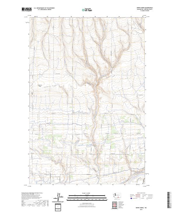 Snipes Creek, WA — USGS 7.5-minute topo (2023)
