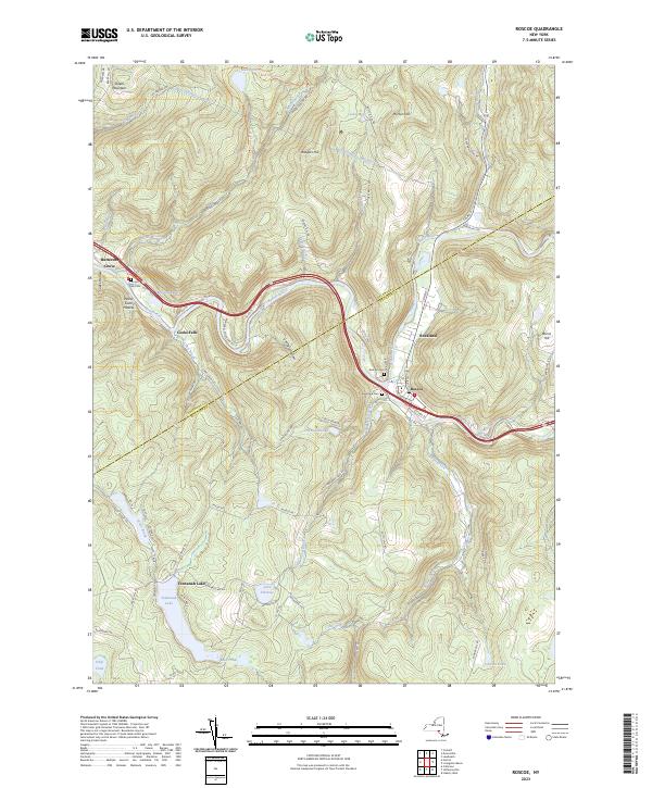 Roscoe, NY — USGS 7.5-minute topo (2023)