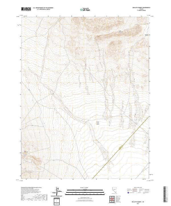 Dicalite Summit, NV — USGS 7.5-minute topo (2021)