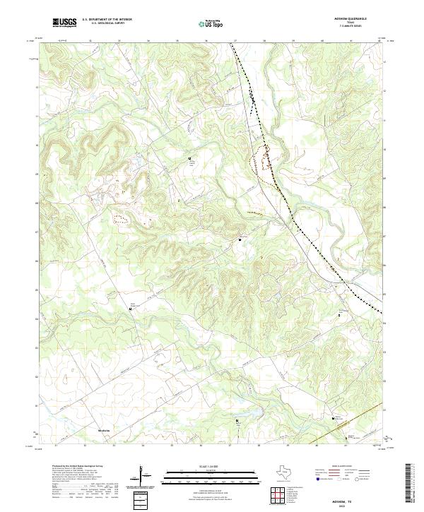 Mosheim, TX — USGS 7.5-minute topo (2022)