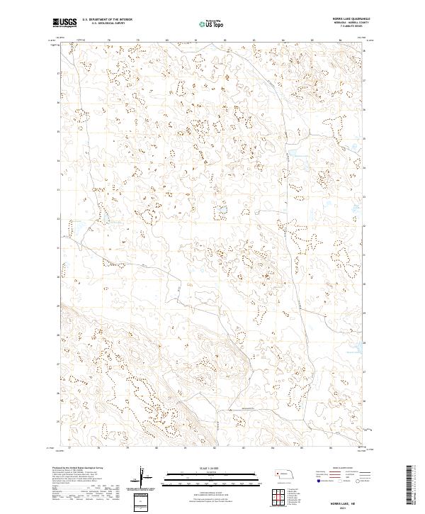 Norris Lake, NE — USGS 7.5-minute topo (2021)