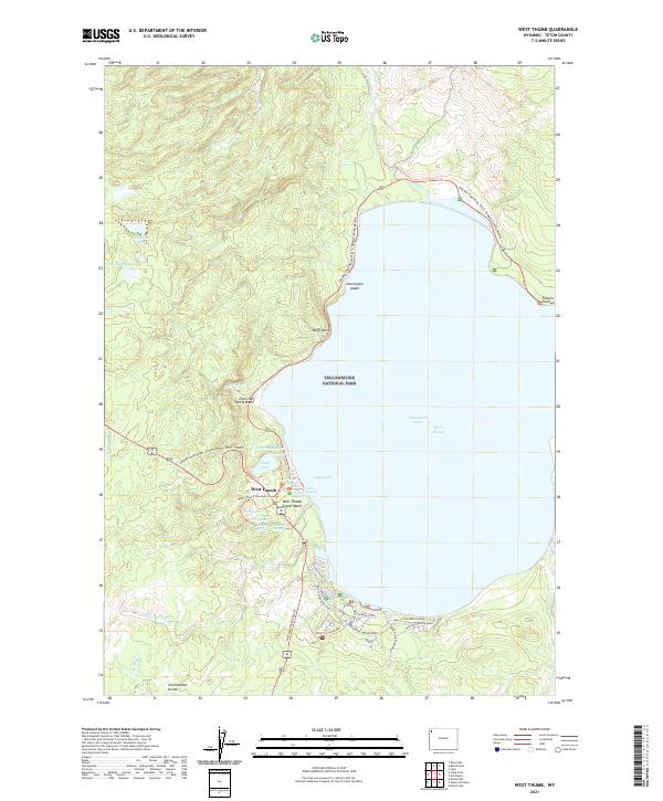 West Thumb, WY — USGS 7.5-minute topo (2021)