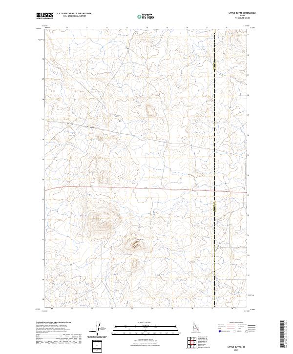 Little Butte, ID — USGS 7.5-minute topo (2023)