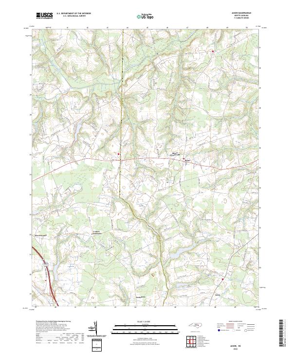 Jason, NC — USGS 7.5-minute topo (2022)