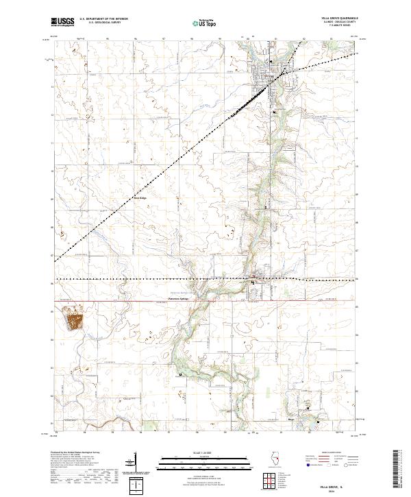 Villa Grove, IL — USGS 7.5-minute topo (2024)