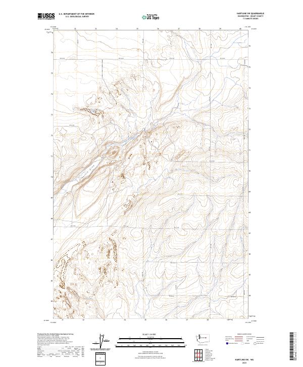 Hartline SW, WA — USGS 7.5-minute topo (2023)