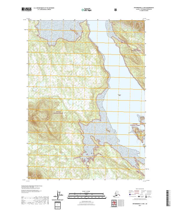 Petersburg C-4 NW, AK — USGS 7.5-minute topo (2021)