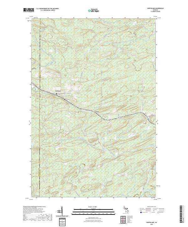 Northland, MI — USGS 7.5-minute topo (2023)