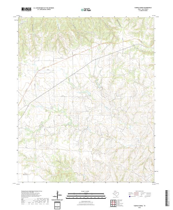 Tampico Siding, TX — USGS 7.5-minute topo (2022)