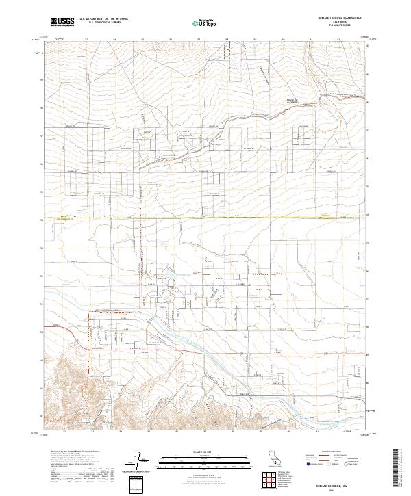 Neenach School, CA — USGS 7.5-minute topo (2021)