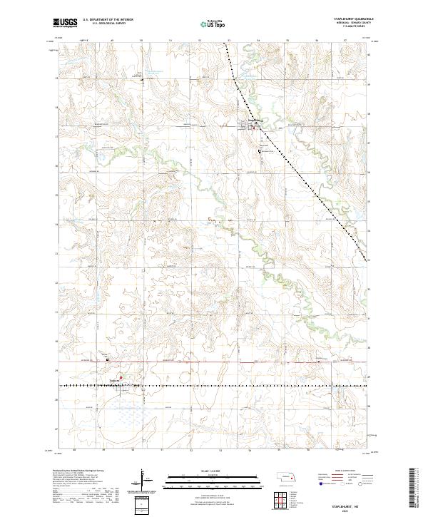 Staplehurst, NE — USGS 7.5-minute topo (2021)