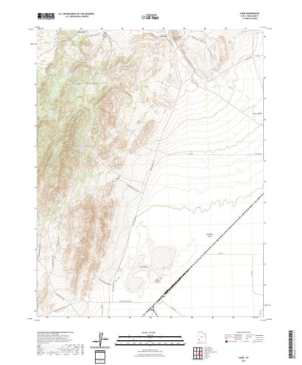 Lund, UT — USGS 7.5-minute topo (2023)