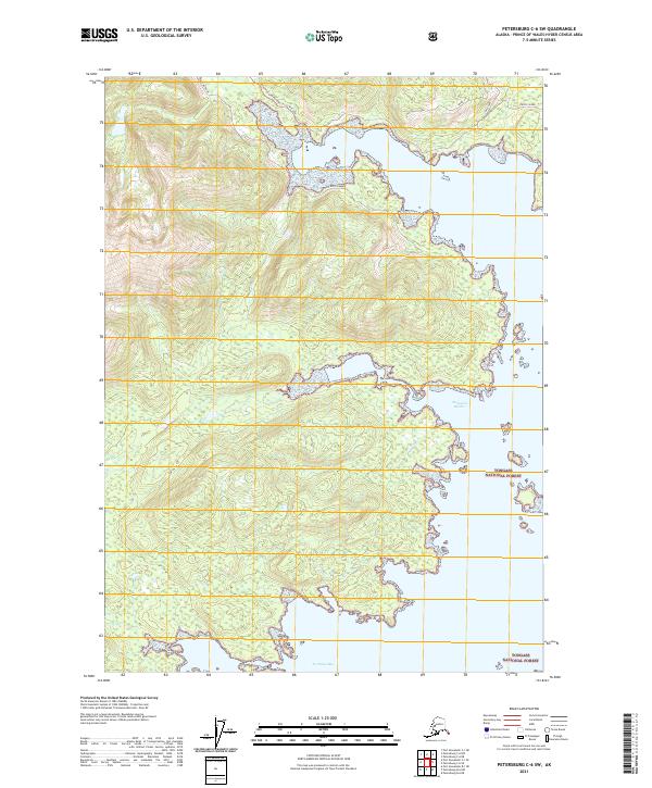 Petersburg C-6 SW, AK — USGS 7.5-minute topo (2021)
