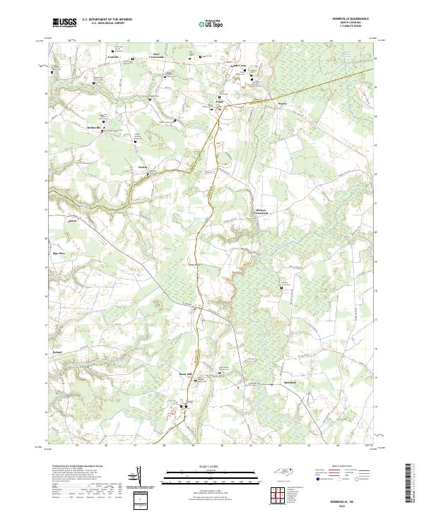 Hobbsville, NC — USGS 7.5-minute topo (2022)