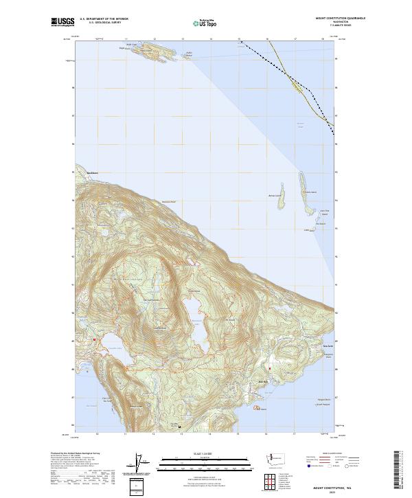 Mount Constitution, WA — USGS 7.5-minute topo (2023)